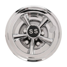 1Pcs 8Inch SS  Cart Wheel Covers, 5 Spoke Design Hub Cap for  Carts for Club Car, EZGO,