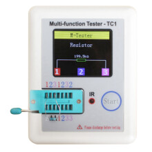 1.8 Pouces 160X128 Affichage Coloré Transistor de RéTroéClairage TFT Multifonctionnel Testeur de -TC1 pour Condensateur à Diode Triode