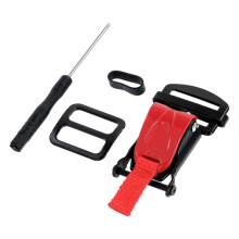 Vervangingsset voor Helm met Snelsluiting, Ratelhelmen voor Kinband Tot 1 Inch, Motorhelmen Rood