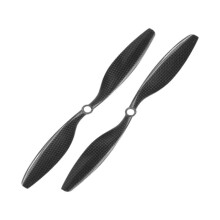 Black 10x4.5 Inch1045 Carbon Fiber Spiral Propeller Forward and Reverse Two-Blade Propeller for Multicopter