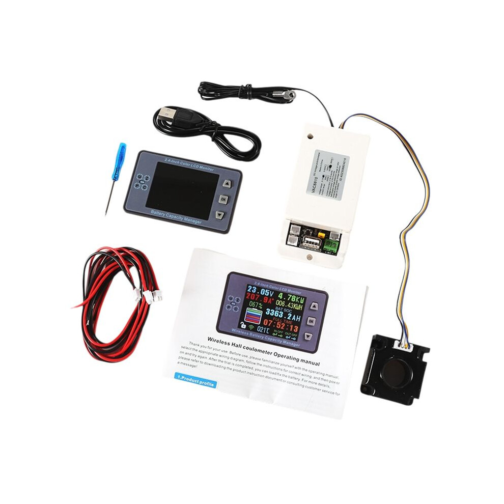 120V 300A Vac8810f 2.4 Inch Color Lcd Wireless Battery Capacity Tester Coulometer Current Voltage Power Meter Detector 6031939185203