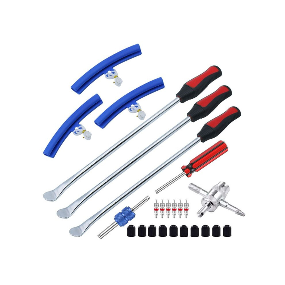 Tire Spoon Kit, 25Pc Tire Changing Tool For Motorcycle Dirt Bike Lawn Tractor Bicycle, Motorcycle Tire Changer 6031593784293