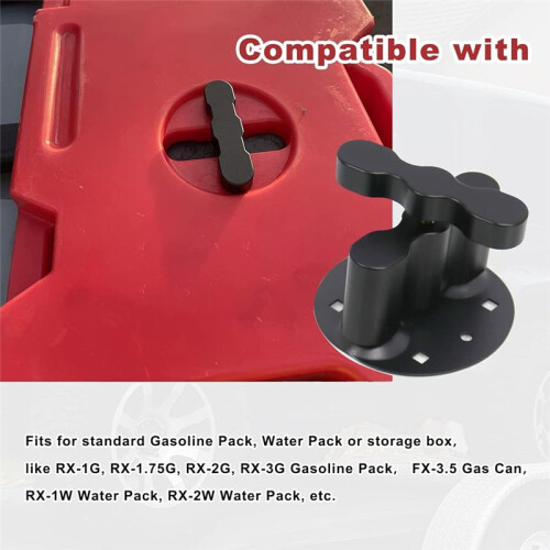 Pack Mount Bracket Cargo Racks for Standard Pack Mount Compatible with Fuel & Gas Can & Water Pack Mount 2