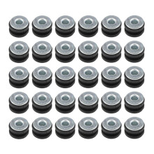 30Pcs Motorcycle Rubber Grommets Bolts for Fairing Rubber Grommets Kit Washer Assortment
