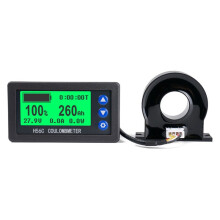 Monitor Batteria Hall Coulomb Meter 8-100V 100A Lifepo4 Agli Ioni di Litio Piombo-Acido Display Potenza Capacità