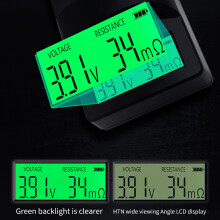 Digitale Weergave Batterijspanning Interne Weerstandstester 0-999MΩ Universele 18650 Lithiumbatterij AA-Detectie