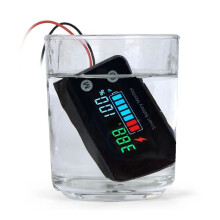 7-100V Digitale Batterij Capaciteit Tester Batterij Monitor Spanning Temperatuur Schakelaar Meter voor Auto Schepen, GEEN Waterdicht