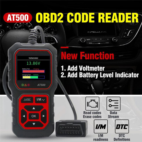 OBD2-Scanner, AT500 OBD2-Scanner-Diagnosetool, Automotor-Fehlercode-Leser und LöSch-Check-Engine-Licht-Auto-Scan-Tools 2