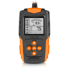Probador de BateríA de Coche Profesional PortáTil de 12V 24V Analizador de BateríA Digital de Motocicleta para Pruebas de BateríA de Plomo-áCido
