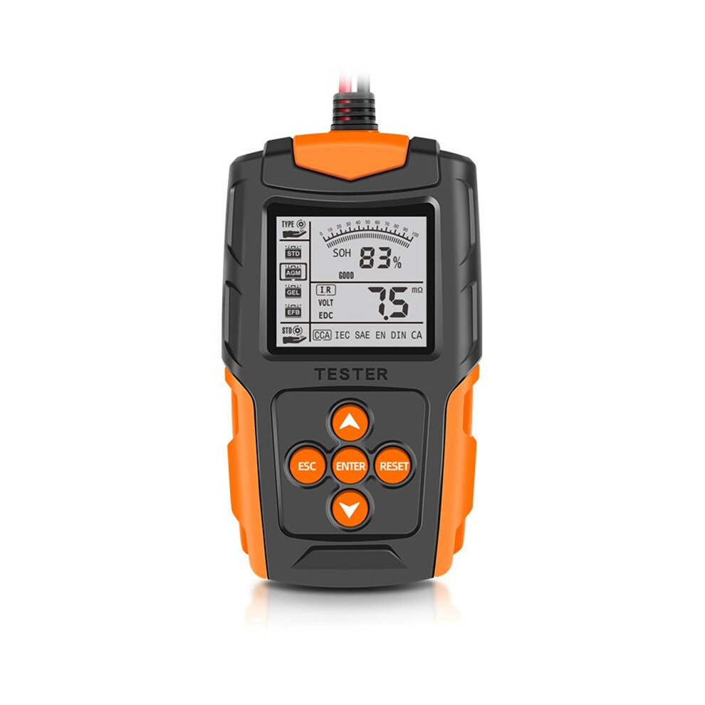12V 24V Portable Professional Car Battery Tester Motorcycle Digital Battery Analyzer For Lead-Acid Battery Testing 6131413442225
