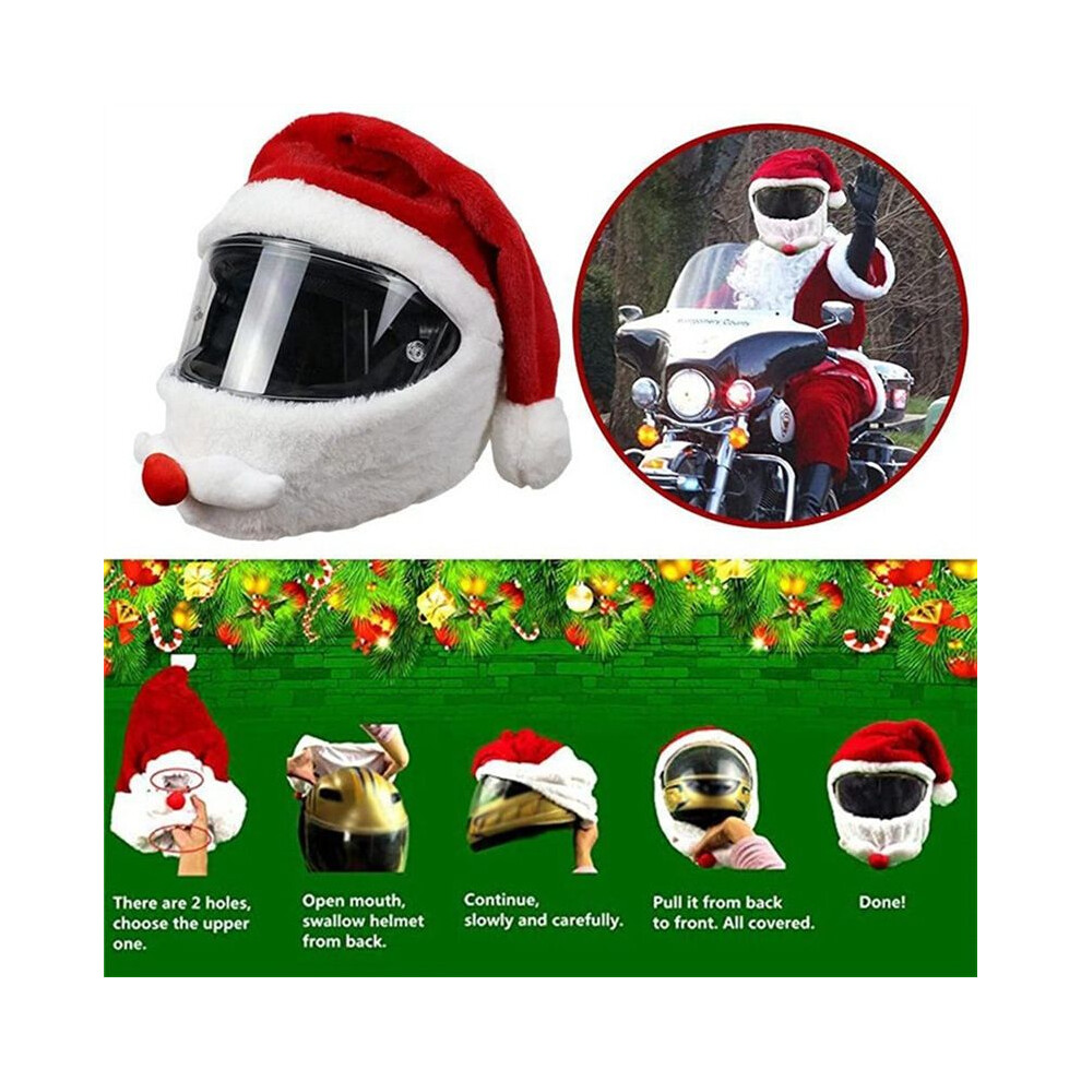 Motorcycle Helmet Cartoons Plush Helmet Protective Cover Helmet Full Face Covers For Outdoor Fun Helmets Christmas 6032952404135