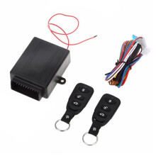 12V Universal Auto FjäRrkontroll Central Kit DöRrlåS LåSningssystem för Fordon med NyckellöSt Entré med 2 FjäRrkontroller