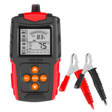 12/24V Kfz-Batterietester, LCD-Display, Digitaler Batterieanalysator für Blei-SäUre-Batterien, Auto- und Motorrad-Diagnose