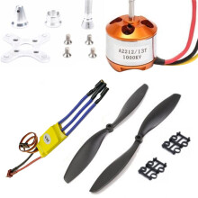 RC 2212 1000KV BüRstenloser Motor + 30A ESC Elektrischer Geschwindigkeitsregler + 1045 Propeller-Kit für RC Multicopter Quadcopter