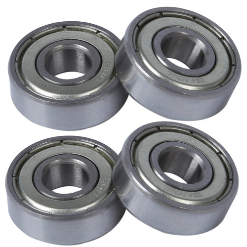 4 Pcs Single Shielded 608Z Miniature Deep   Bearings