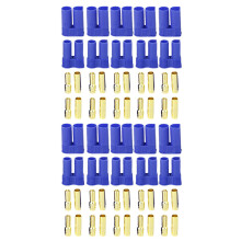 10 Pairs of EC5 Banana Plug Bullet Connector Female+Male for RC ESC LIPO Battery/Motor