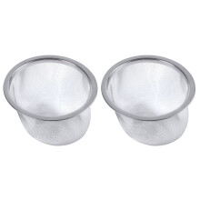 2X teapot diameter 80mm metal mesh tea Leaf spices strainer basket