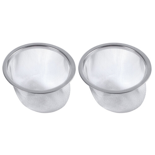 2X teapot diameter 80mm metal mesh tea Leaf spices strainer basket