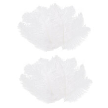 20 Stuecke Weisse natuerliche Straussenfeder 20-25cm Hochzeit DIY