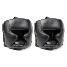 2X Nero Buona protezione capo di protezione capo casco Kick Boxing Protezione Gear