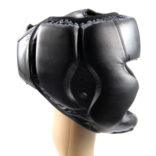 2X Black Good Headgear  Guard Training Helmet Kick Boxing Protection Gear 2