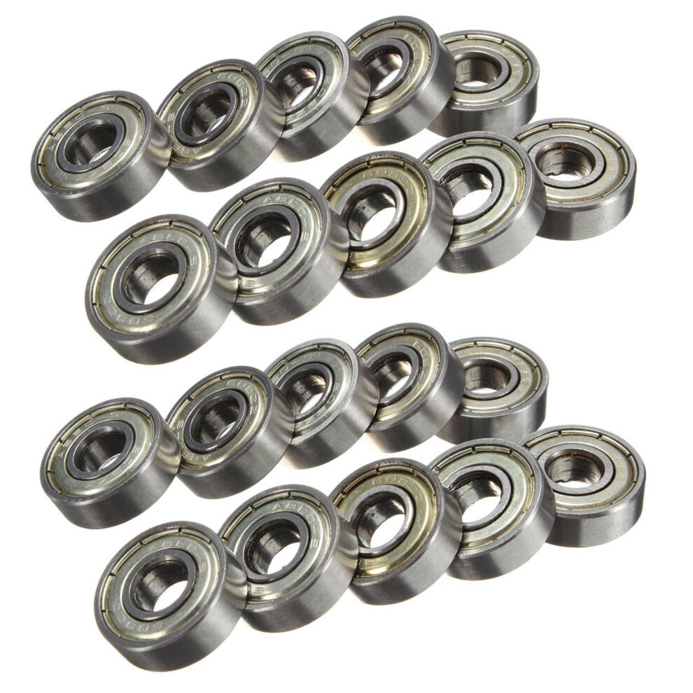 20Pcs 8 X 22 X 7Mm Skateboard Scooter Bearings Wheels Abec-5 608Zz 6133381054516