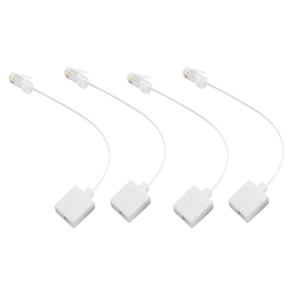 Men's 4 Socket 8P4c / Rj45 Rj11 6P4c To Fe M / F Adapter Telephone Ethernet