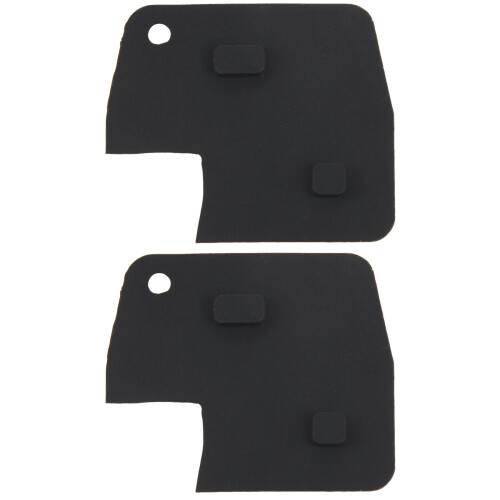 2X 2 Keys Rubber Button Key Remote Control For  Yaris Rav4  Mr2 Celica