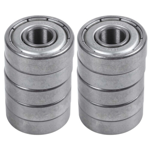 607Z 7 x 19 x 6mm Double Shielded Deep   Bearings 10 Pcs
