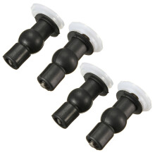 2 paire de Vis pour le Siege de toilette Boulon d'insertion pour la housse de Siege de Toilette Boulon de couvercle de toilette - Noir