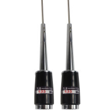2X Details der neuen silbernen UHF 400-470 MHz 200 W 5,5 dB SL-16 PL-259 mobile Autoradio Antenne