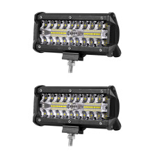 2X 7 Inch 120W Combo Led Light Bars Spot Flood for Work Driving Offroad Boat Car Tractor Truck 4x4 SUV ATV 12V 24V