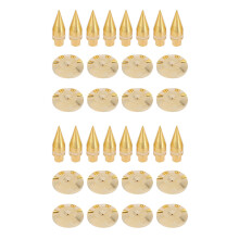16 Pairs 6 X 36Mm Copper Speaker Spike Isolation Stand + Base Pad Feet Mat Speaker Isolation Speaker Isolation Pads