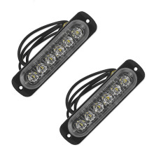 2X 12V-24V 6LED Light Flash Emergency Car Vehicle Warning Strobe Flashing and Red
