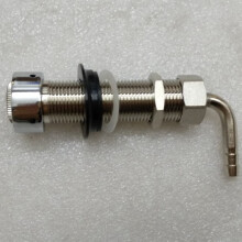 2X 92.5mm Stainless Steel Elbow Shank Beer Tap Draft Beer Faucet Accessories with Diameter 8mm for Beer Keg