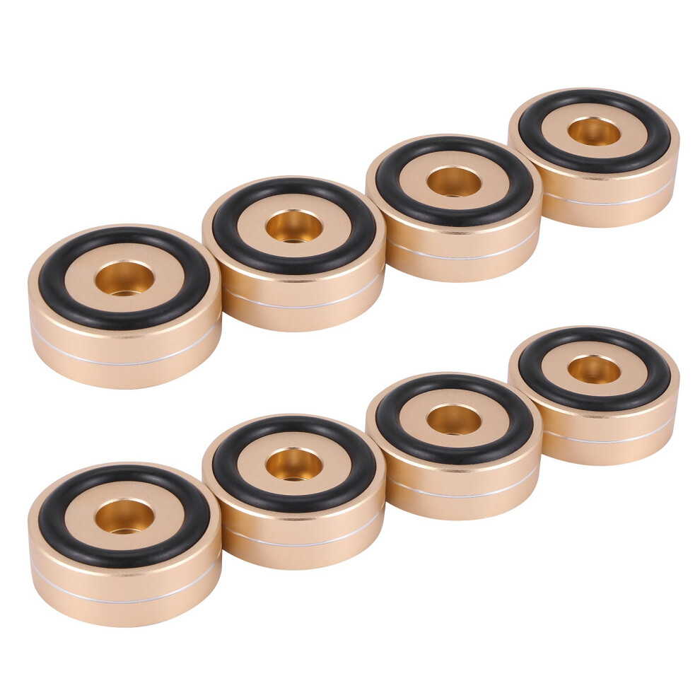 8Pcs Turntable Isolation Feet Pads Aluminum Speaker Spikes Stand Foot Cones Base Mat For Audio Sound Amplifier 6032267637044