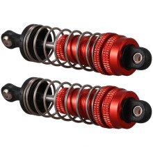 2Pcs Metal Damper Replacement Accessory for 144001 1/14 4WD RC Drift Racing Car Parts,Red