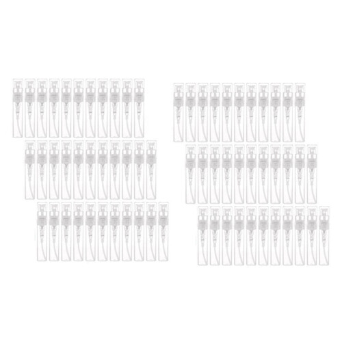 240Pcs Transparent Empty Spray Bottles 3Ml Plastic  Refillable Container Empty Cosmetic Containers