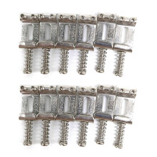 12 Roller Bridge Pull String Code Electric Guitar Saddle for STRATOCASTER Telecaster Electric Guitar Accessories Silver