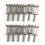 12 Roller Bridge Pull String Code Electric Guitar Saddle for STRATOCASTER Telecaster Electric Guitar Accessories Silver 2