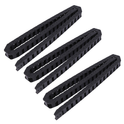3X 10 x 20mm 1M Open  Both Side Plastic Towline Cable Drag Chain