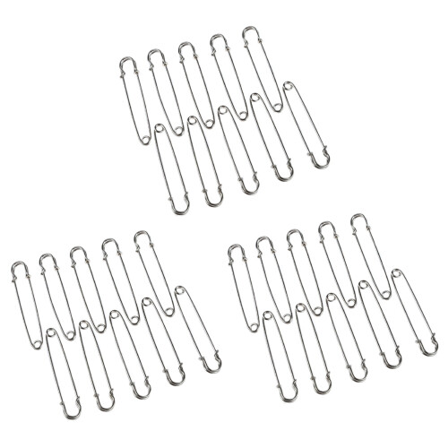30 PCS 4 Inch Large Metal Safety Pin
