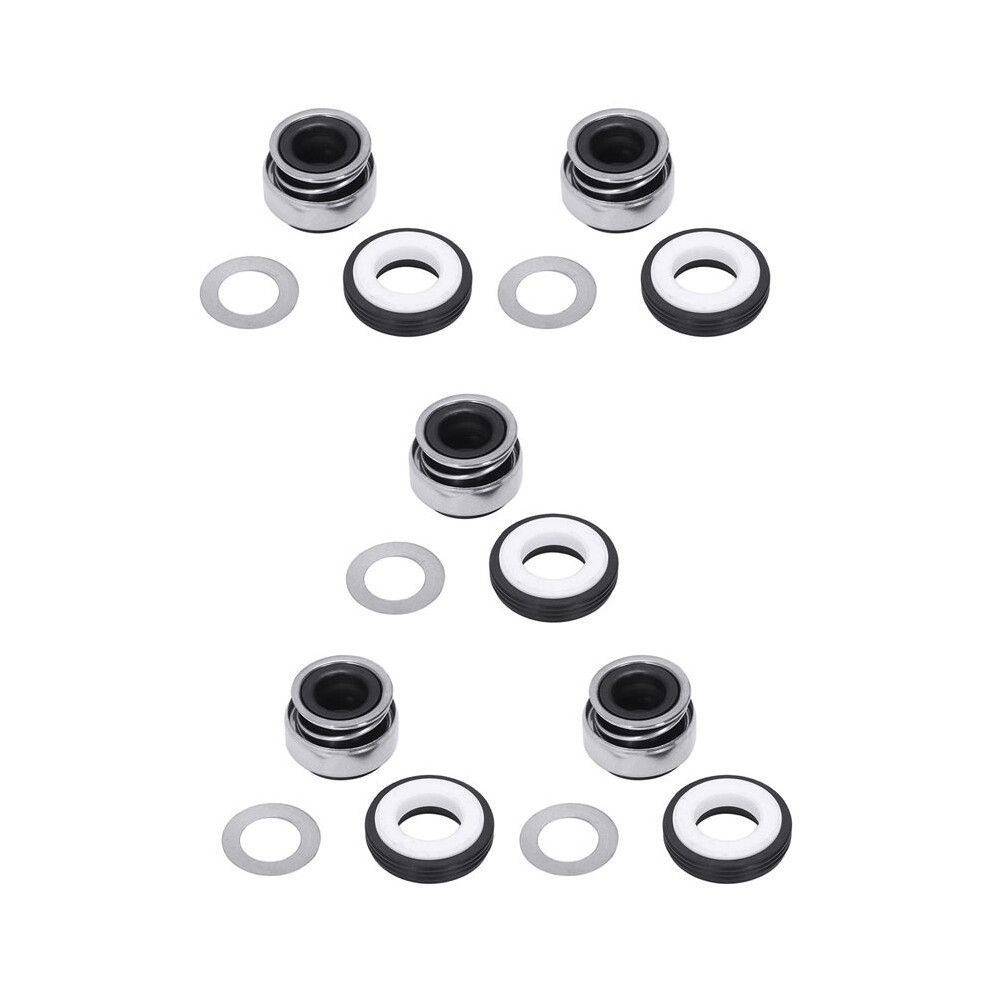 5X 12Mm Coiled Spring Rubber Bellow Pump Mechanical Seal 301-12 6031550870564