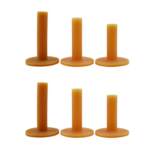 6 Piece  Tees Coffee Durable Tee Driving Range 60/ 70/ 80 mm
