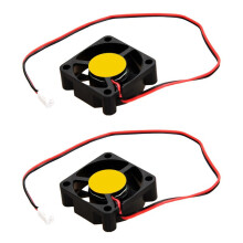 2X 75mm x 30mm  12V 0.36A 2Pin Computer PC Blower Cooling Fan