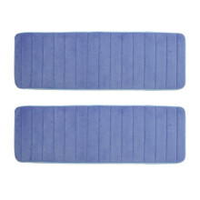 2X 120x40cm Absorbent Nonslip Memory Foam Kitchen Bedroom Door Floor Mat Rug Carpet Dark