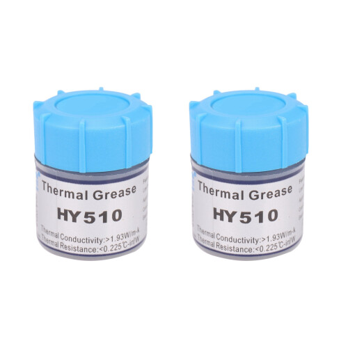 2X HY510 10g Grey Thermal Conductive Grease Paste For CPU GPU Chipset Cooling
