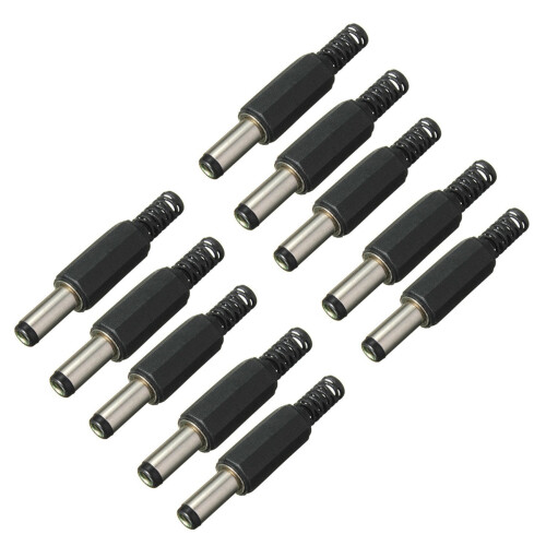 10PCS 5.5mm X 2.5mm Male Jack  Power Plug Socket Jack Adapter Adaptor Connector