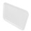 2X 10 inch long rectangle shape serving tray made of plastic white 3