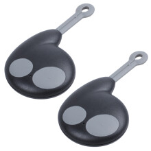 2X 2 Buttons Key case Remote control Key case for Alarm Fob Without Battery Black